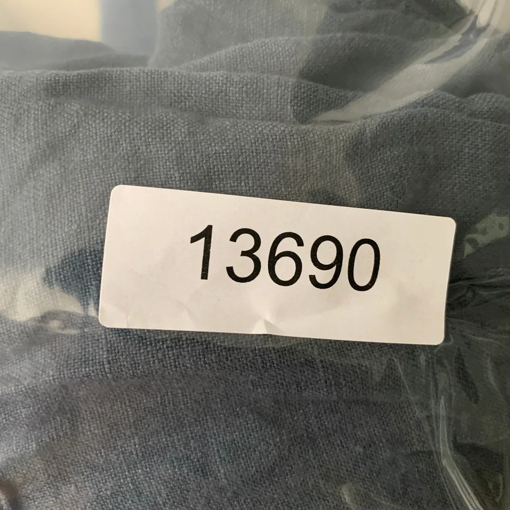 Faherty Linen Pants Men Large Blue Pull On Drawstring Preppy Modern